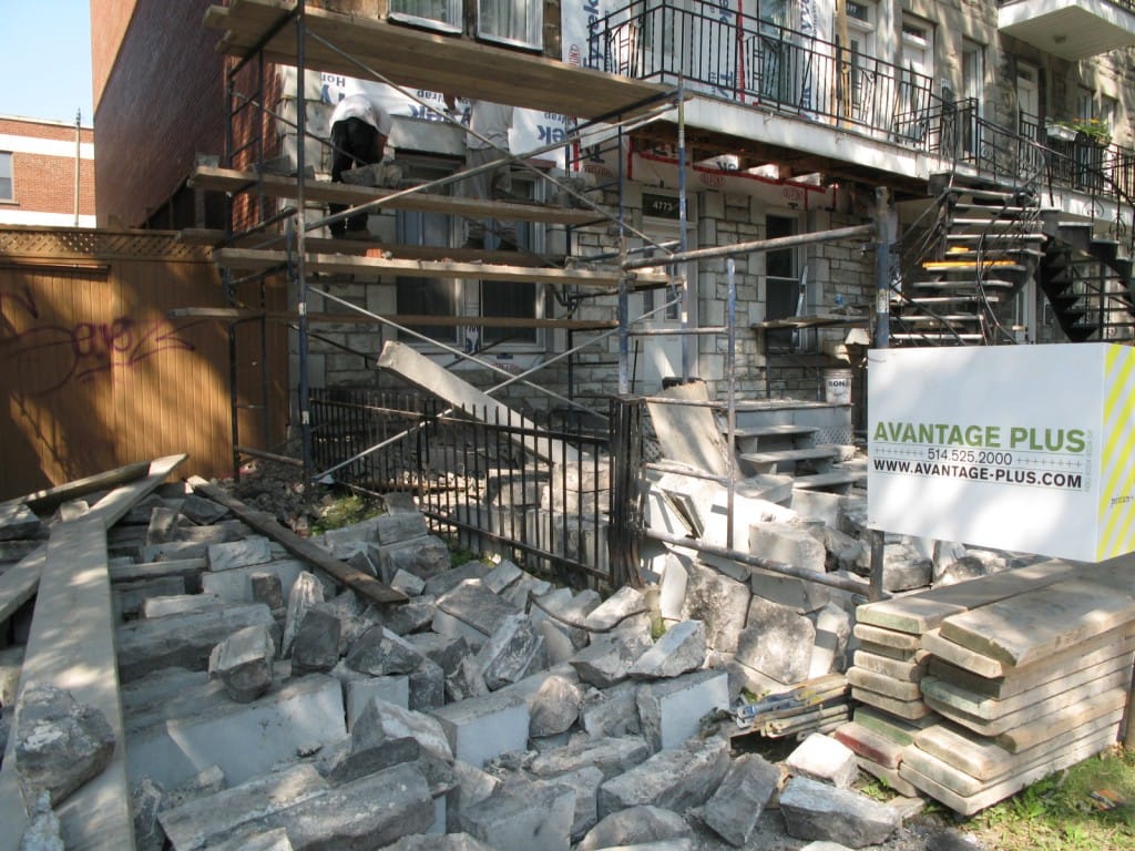 travaux de rénovation de maçonnerie