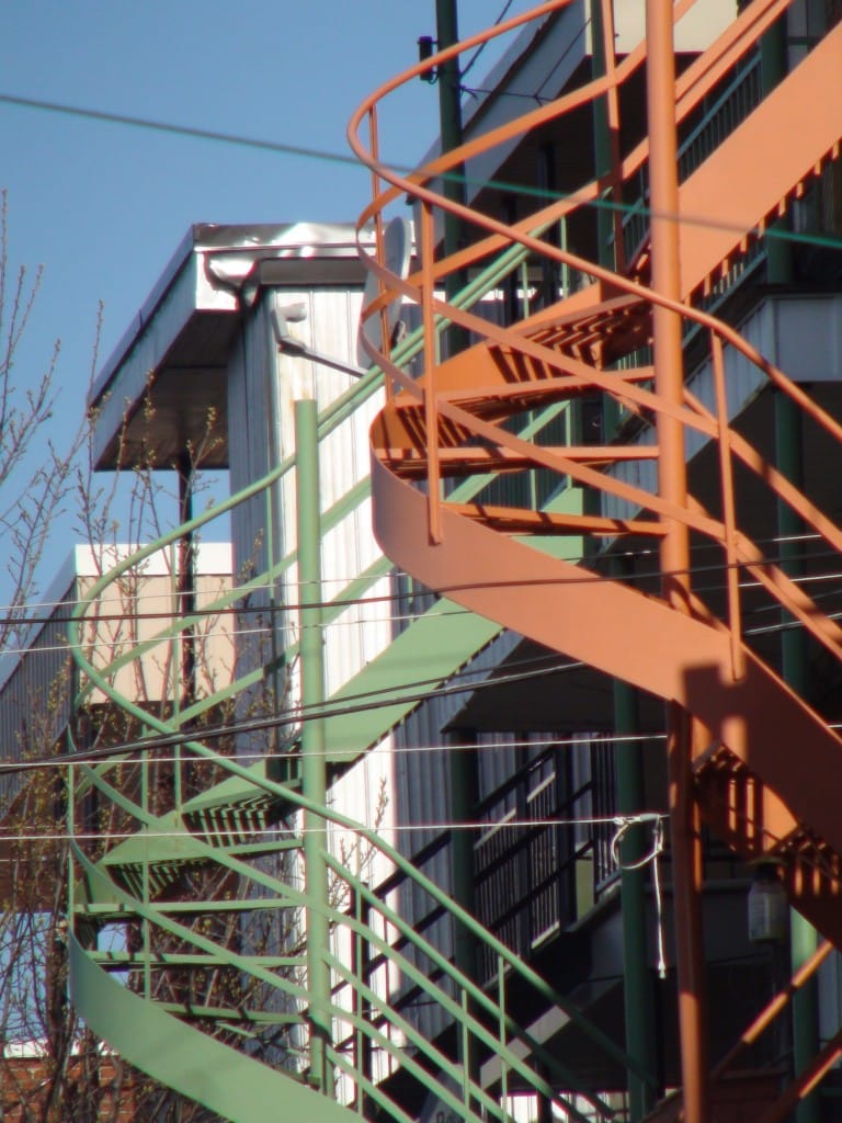 escalier de fer forgé à Montréal
