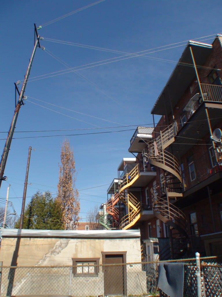 escalier de fer forgé à Montréal