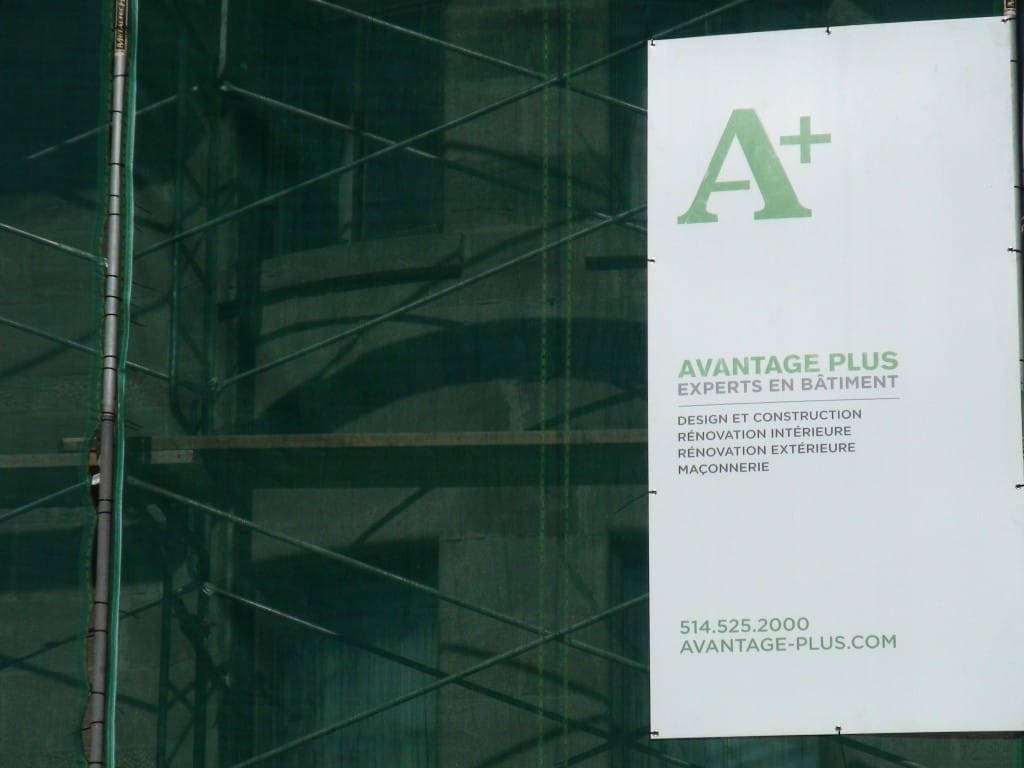 affichage de chantier