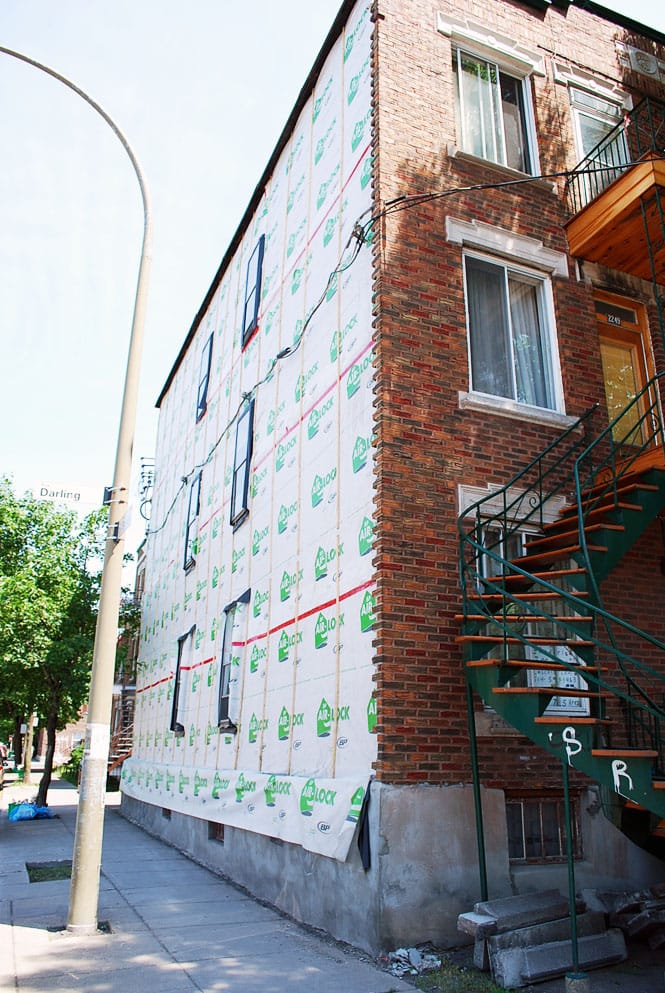 membrane sous les biques en maçonnerie