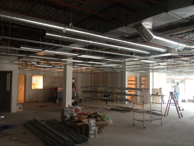 Travaux de systèmes intérieurs, gestion de projet, design, rénovation générale commerciale