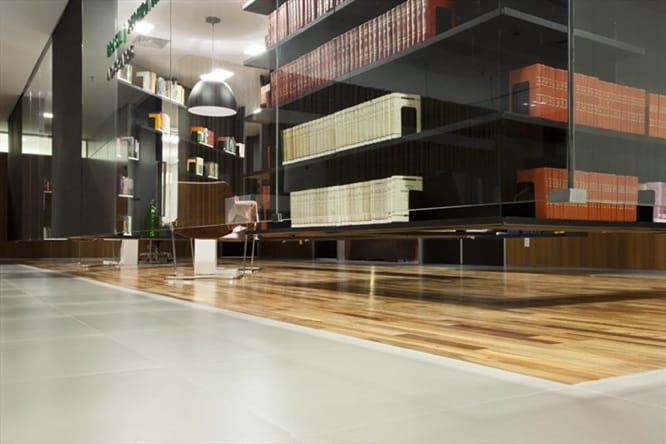 Détails finitions bureau commercial Québec