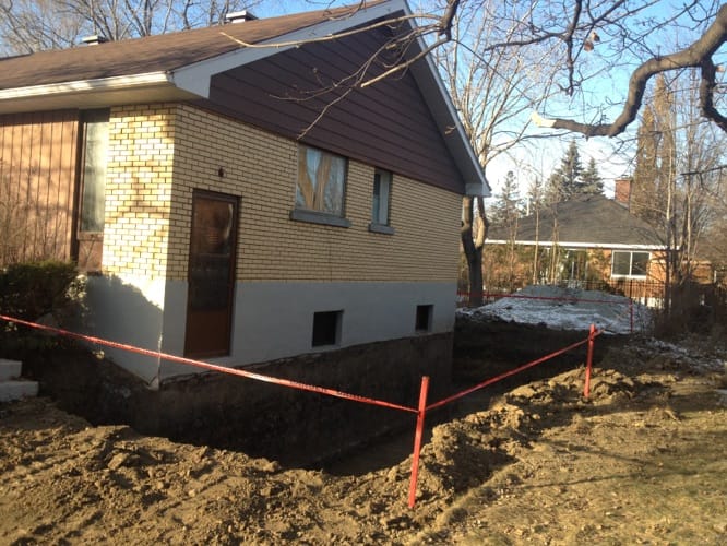 Sciage béton mur fondation - agrandissement immobilier Saint-Lambert