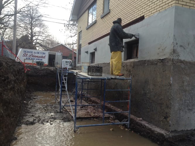 Décoffrage fondation - inspection qualité travaux