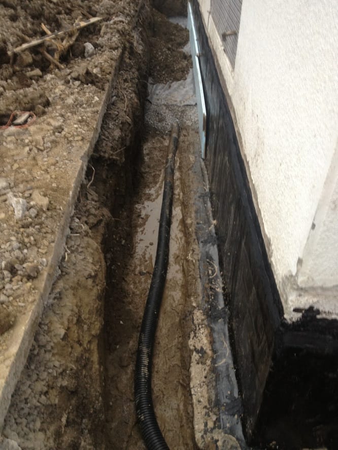 Inspection finale drain système de drainage