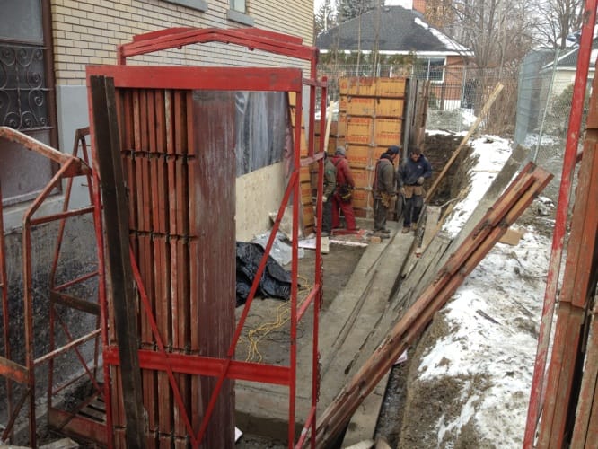 Agrandissement résidence Alexandra - fondations complétées