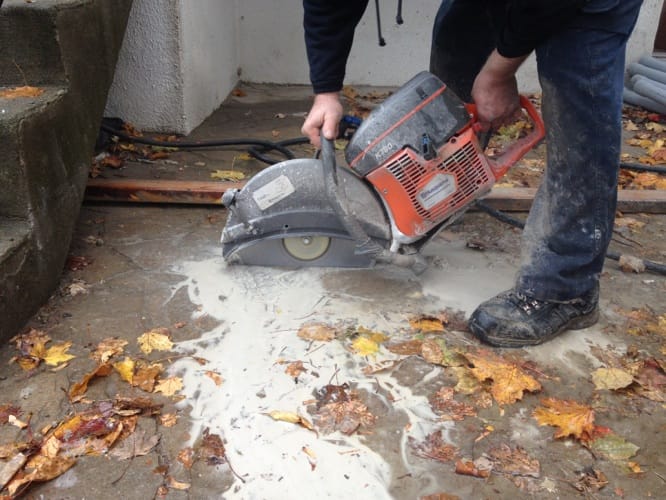 Drain français installation résidence Foucher