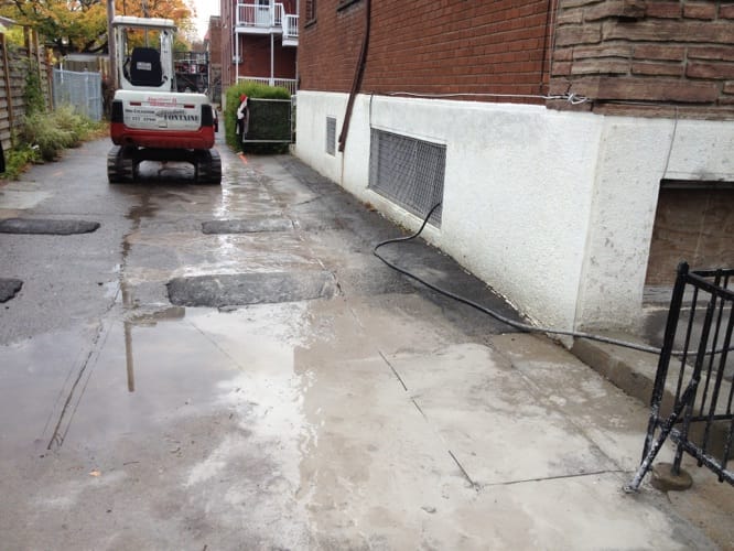 Imperméabilisation fondations Montréal Villeray