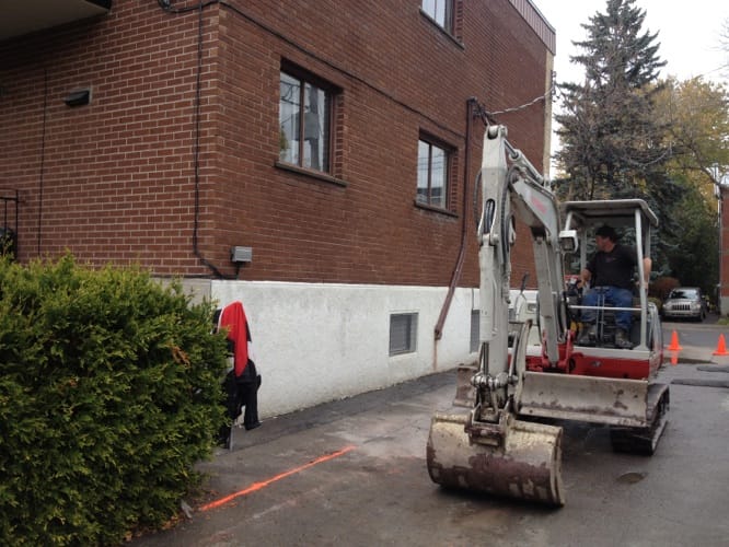 Chantier conversion quadruplex résidence familiale