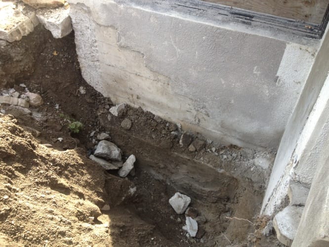 Phase finale excavation fondations