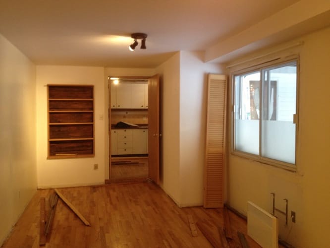 Retrait revêtements sol - rénovation résidentielle St-Henri