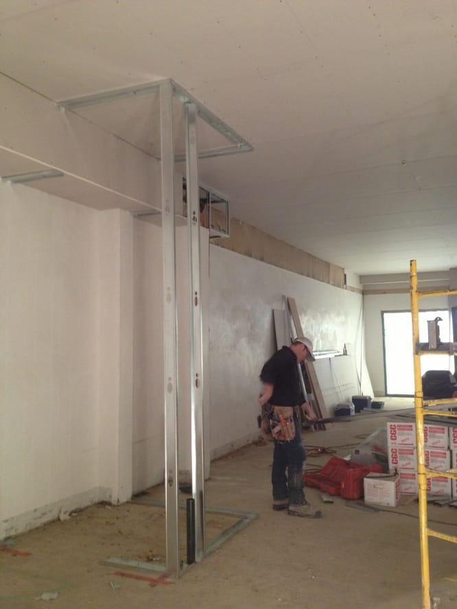 Détail des travaux de gypse et insonorisation