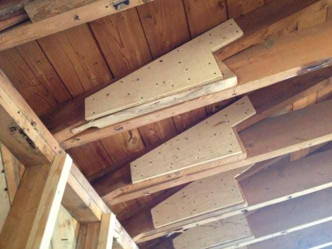 Charpente complétée projet design-construction