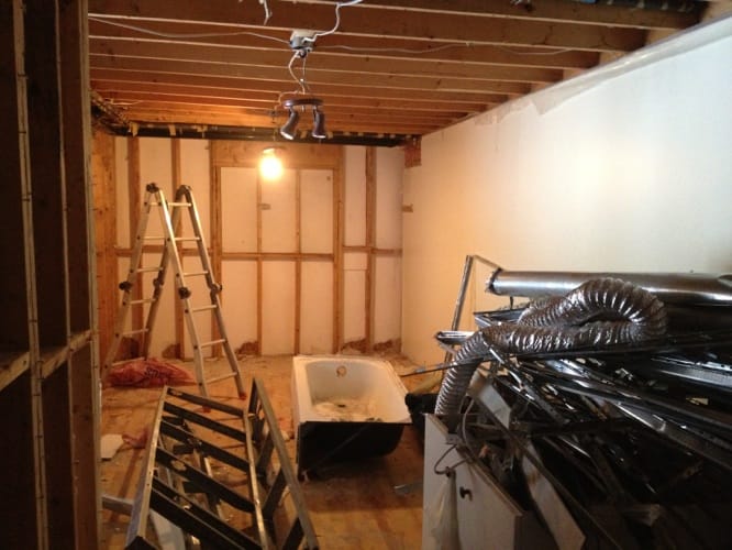 Zone travaux - démolition salle bain