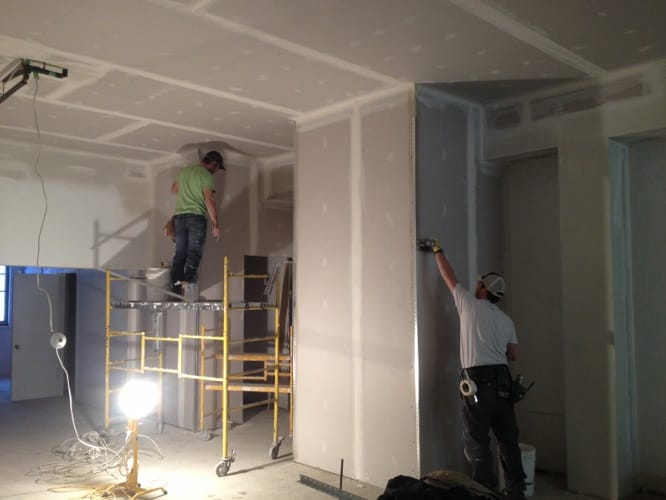 Espace commercial après travaux de systèmes intérieurs