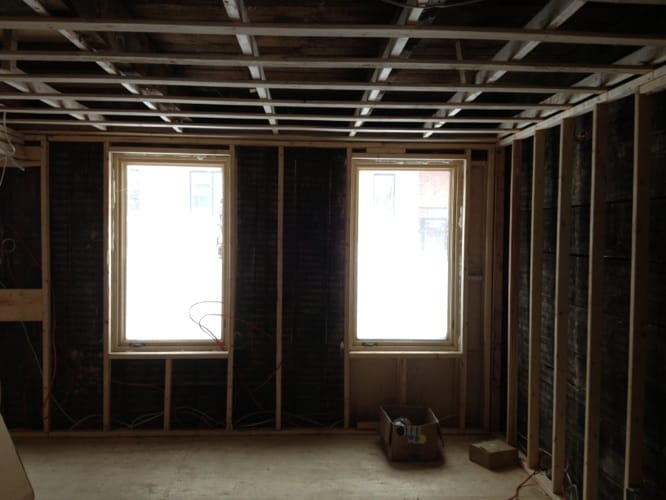 Conversion résidentielle - murs temporaires et divisions