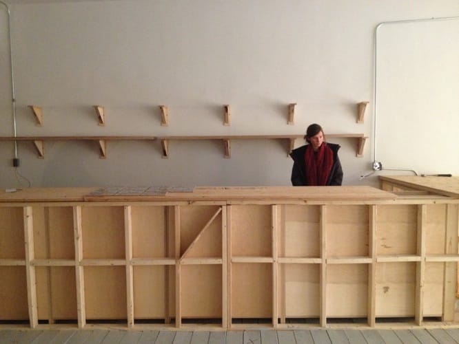 Ébénisterie finitions - Design intérieur café