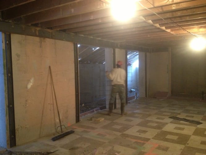 Processus coulage béton - vue détaillée