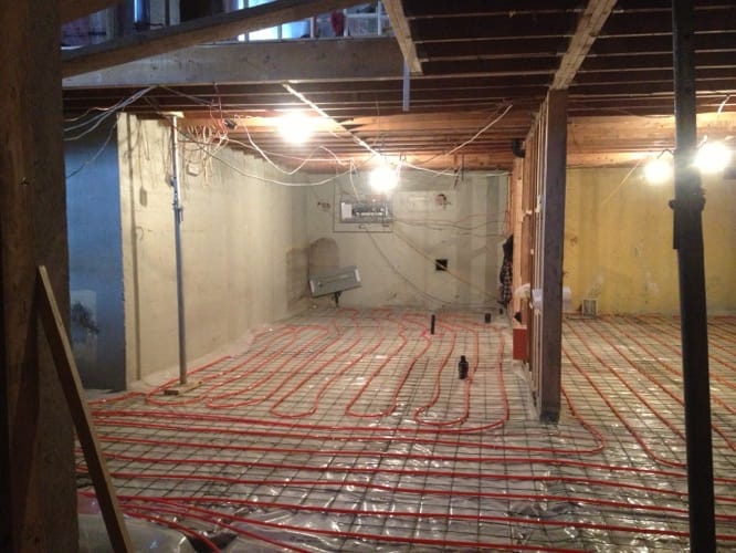 Préparation pour les étapes suivantes de rénovation