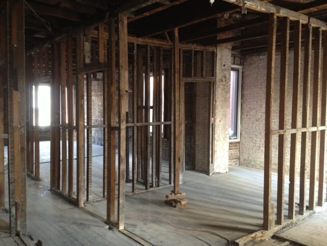 Retrait escalier existant