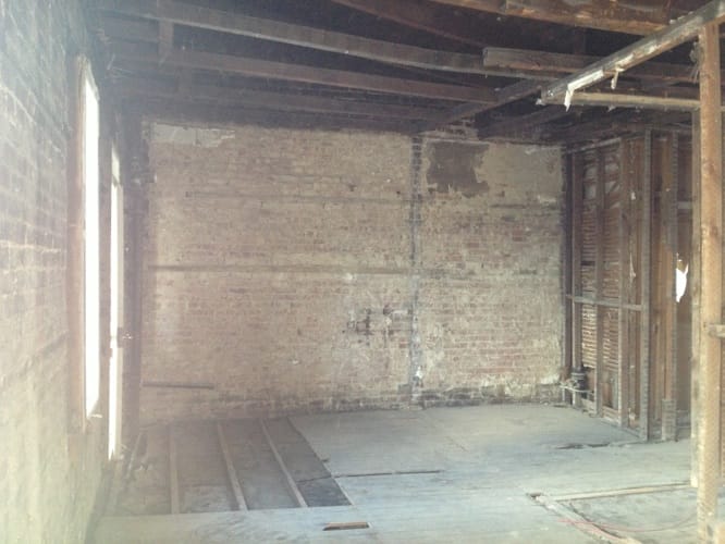 Espace complètement dégagé