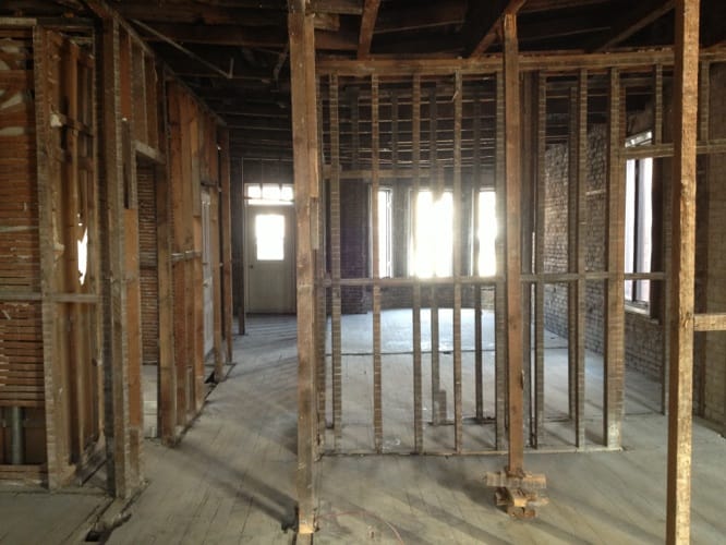 Retrait des matériaux de démolition