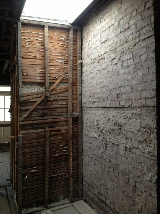 Vue finale de la phase démolition