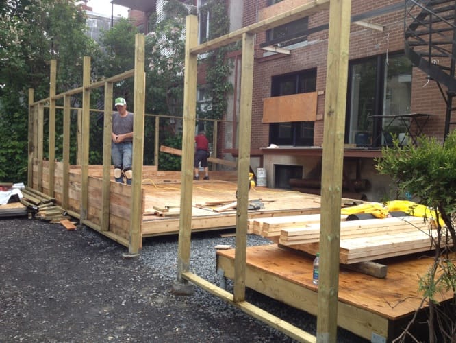 Balcons fibre de verre niveau supérieur