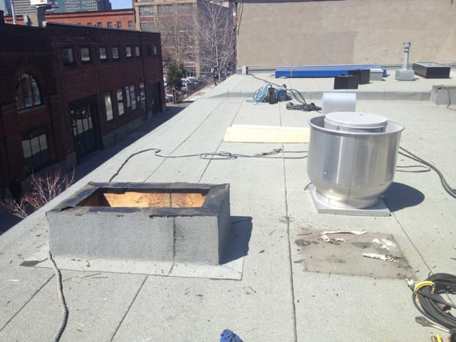 Marquage technique sol - Phase de percement