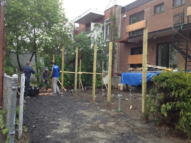 Peinture crépi et corniche aluminium