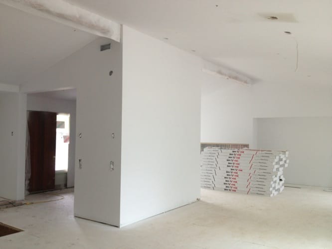 Résidence Alexandra - Pose des planchers en bois franc