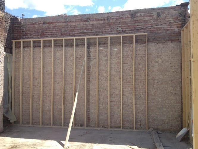 Vue finale chantier étape dégarnissage