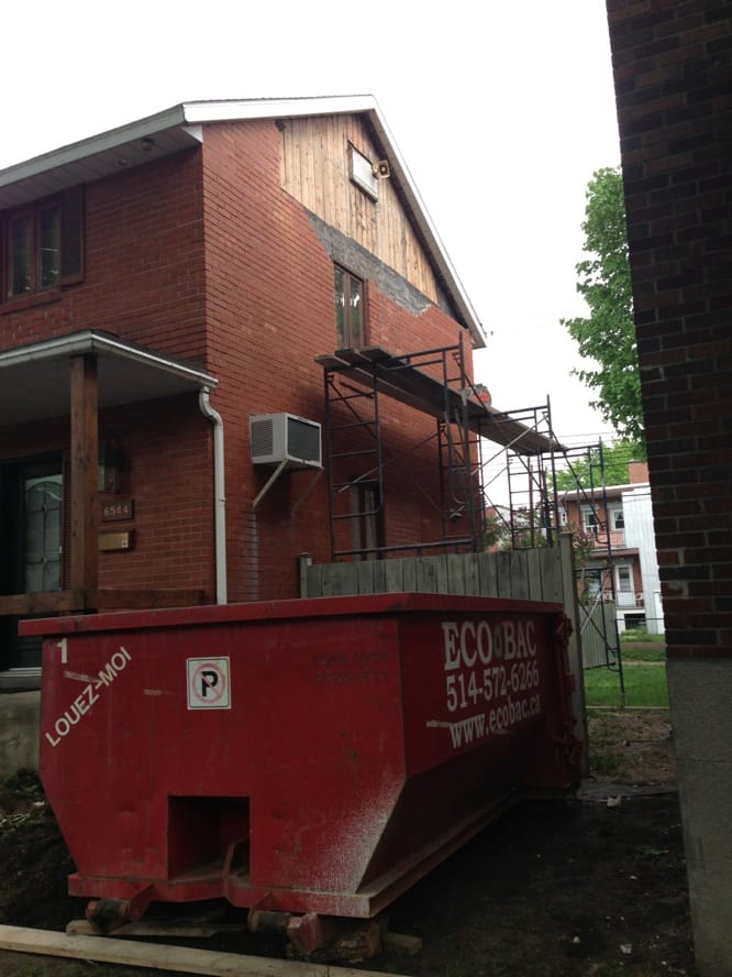 Chantier excavation Rosemont - Préparation du terrain
