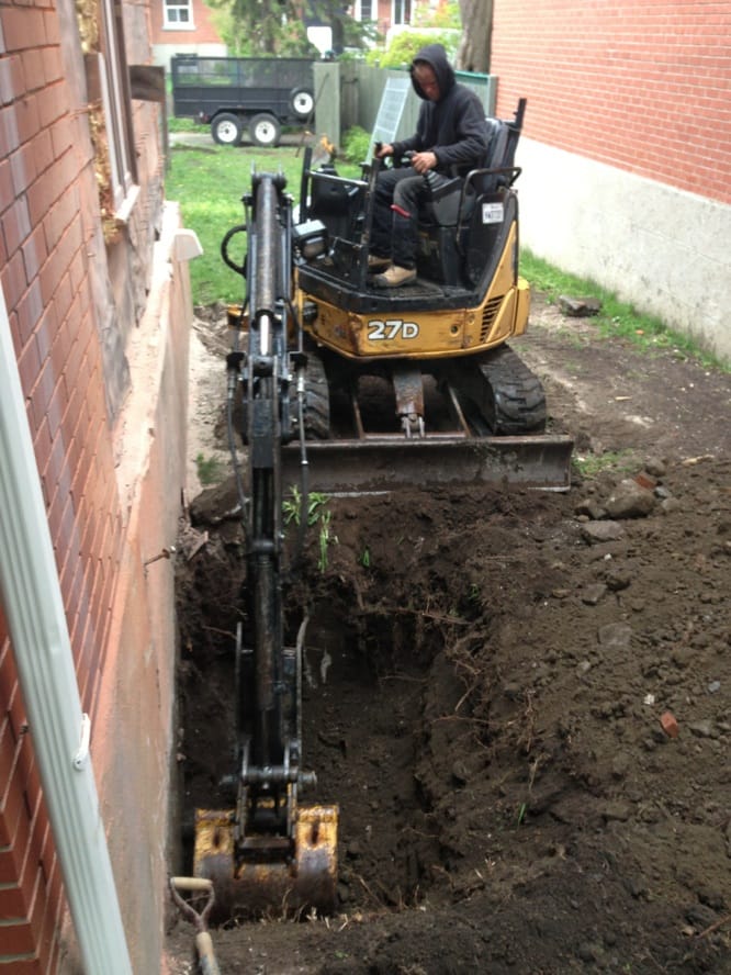 Mise en place échafaudage - Protection maçonnerie