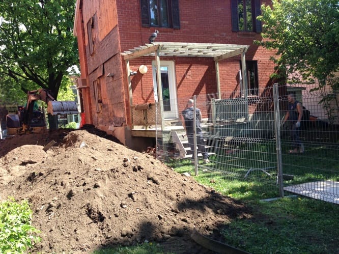 Progression excavation - Zone semelles et fondations