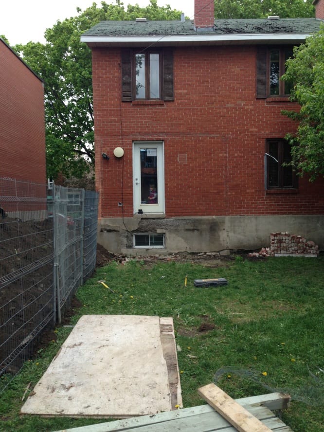 État final excavation - Prêt pour les semelles