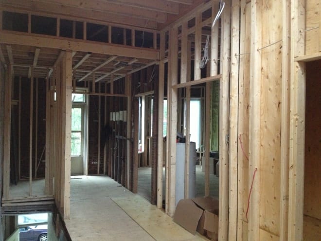 Structure renforcée agrandissement triplex Montréal