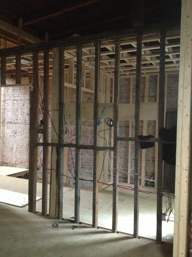 Chantier agrandissement triplex - Détails construction