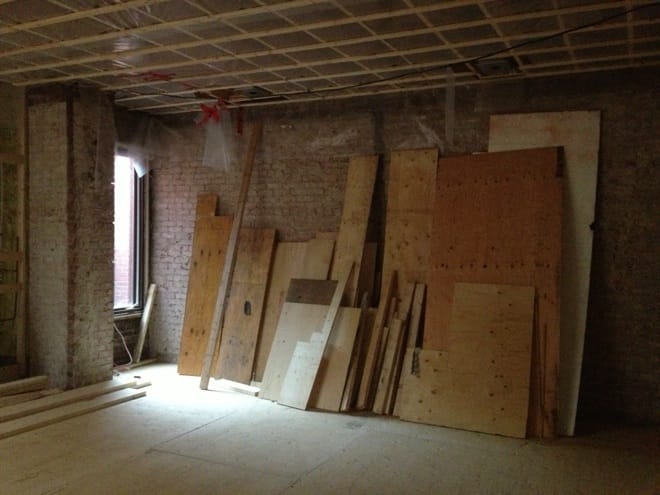 Travaux finition gypse agrandissement