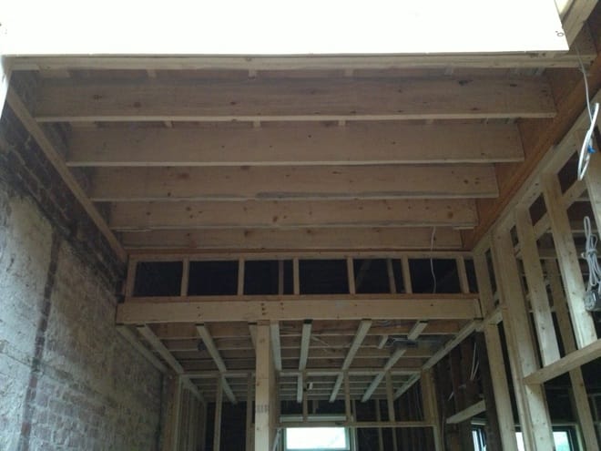 Détail construction agrandissement