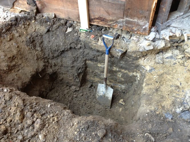 Semelles fondation excavation Montréal