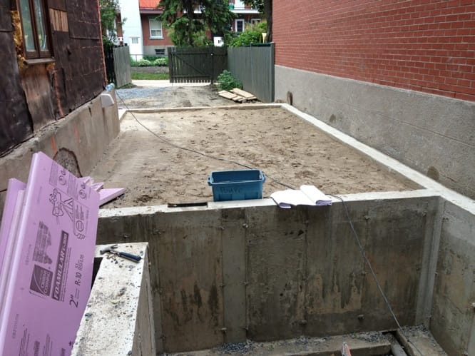 Vue finale dal sol fondations stabilisées Montréal