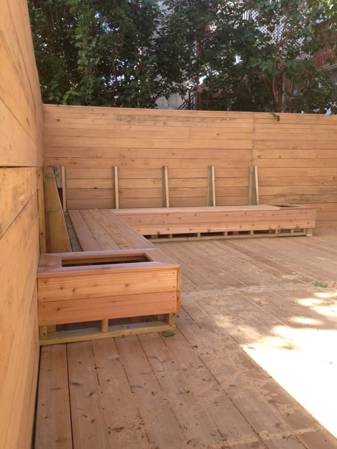 Terrasse cèdre vue d'ensemble Résidence Foucher