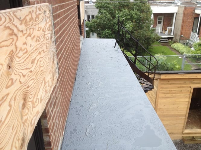 Balcon fibre de verre installation Résidence Foucher