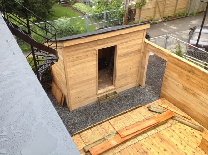 Structure balcon fibre de verre détail