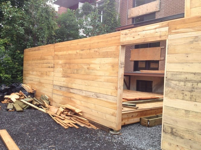 Terrasse aménagement final cèdre