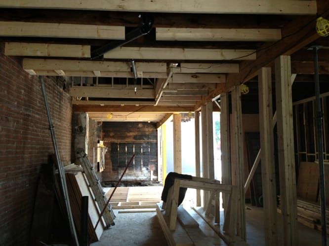 Détail colonnes structurelles - Bois laminé