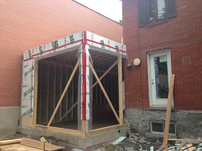 Structure de toit et isolation rigide