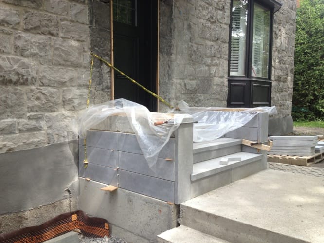 Paysagement résidentiel pierre St-Marc escaliers